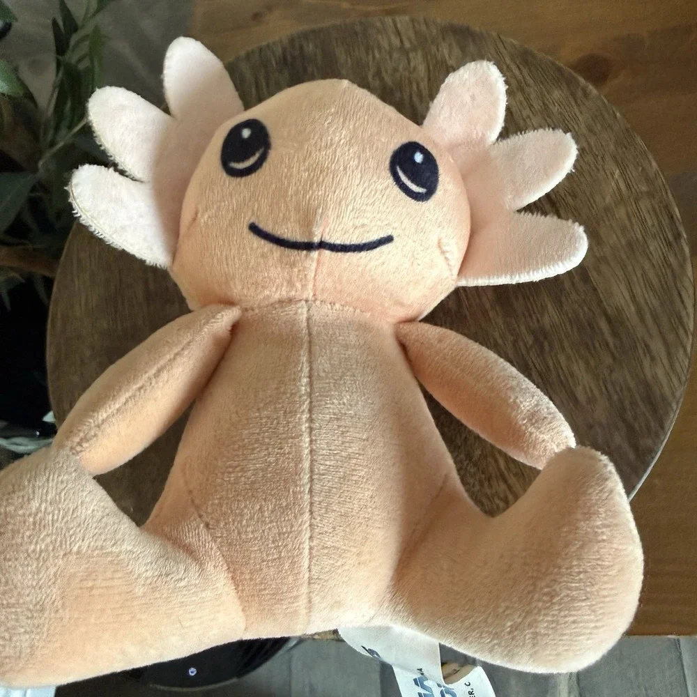 Axolotl Plush Salmon Pink Salamander Stuffed Animal Toy Ideal Toy Direct Cute 8